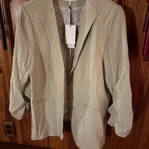 Skies Are Blue Women's Light Green Blazer XL